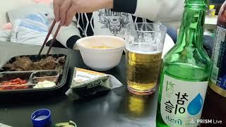 편의점 음식소맥＃SOJU＃BEER＃MUKBANG＃ASMR [upl. by Cleodal]