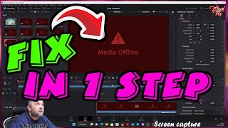 Media Offline Error FIX quick and easy Davinci Resolve 18 1 2 Build 6 Windows 11 [upl. by Gilbart]