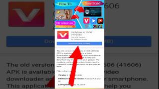 How To Download Old Vidmate App Playit App Videos problem solvedviral trending shorts vidmate [upl. by Shapiro115]