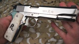 Remington R1s Polished Stainless 45ACP 1911 Pistol Overview  Texas Gun Blog [upl. by Korry950]