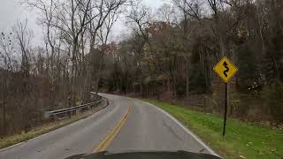 Drive from Hermits Hollow Picnic Area to Ranger Station at Bedford Reservation Bedford OH [upl. by Sieracki]