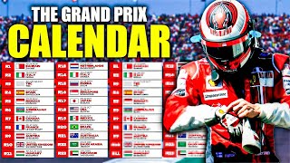 Formula 1 Grand Prix Calendar Explained [upl. by Nedlog]