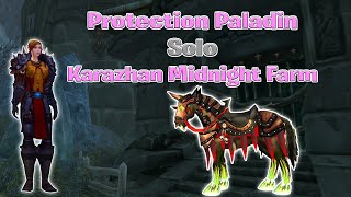 Protection Paladin Solo Karazhan Midnight Farm  WOTLK Classic [upl. by Eskill]