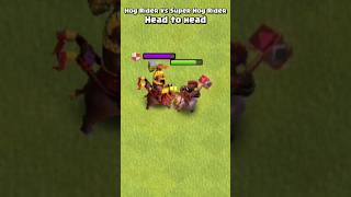 Hog Rider Vs Super Hog Rider  Clash of Clans [upl. by Karie]