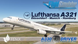 Fenix A321 amp World Update XVIII  Lufthansa A321 across Germany  Real Airline Pilot [upl. by Enoch]