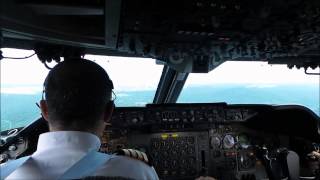 Iran Air B747SP cockpit landing video into Kuala Lumpur Malaysia [upl. by Daisie]