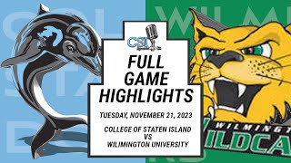 Highlights Womens Basketball vs Wilmington University [upl. by Neelhtac]