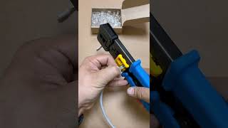 RJ45 crimping tool ￼with pass through connectors put RJ45 connector on FTP cable ինտերնետի կոնեկտոր [upl. by Stoneman994]