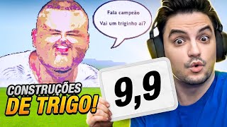 AVALIANDO CONSTRUÇÕES DE TRIGO NO MINECRAFT [upl. by Swarts]