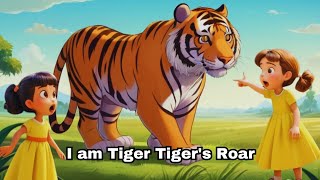 I am Tiger Tiger’s Roars Poem For Kids  PoemsPeekaboo Kids Poems and Rhymes [upl. by Nemra]