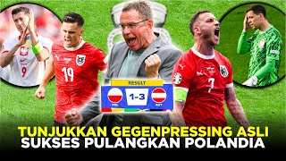 WUJUD ASLI GEGENPRESSING YANG SESUNGGUHNYA AUSTRIA SUKSES HAJAR POLANDIA LOLOS KE BABAK 16 BESAR [upl. by Anawit]