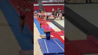 GRADUATE LEX ORTEGA WITH A 9850 ON VAULT VS 34 IOWA STATE NIU AND TEMPLE I MARCH 2 2024 [upl. by Asta857]