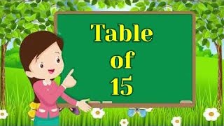 15x115 Multiplication  Table of 15  Tables Song Multiplication Time of tables  MathsTables [upl. by Tail]