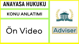 1 Anayasa Hukuku  Konu Anlatımı  Ön Video [upl. by Yhtuv]