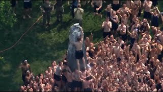 Naval Academy Herndon Monument Climb  Class of 2026 [upl. by Lemhaj825]