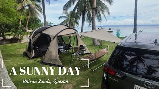 Beach Camping  Car Camping  Unisan Sands  Snowpeak IGT  Quezon Province [upl. by Anaujit834]