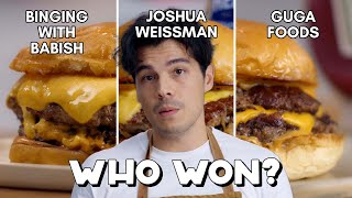 Best Burger Recipes from Joshua Weissman Guga Foods and Babish [upl. by Nnylsoj297]