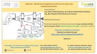 Webinar Eficiencia energética en turbinas de vapor tipo condensación total [upl. by Esineg312]