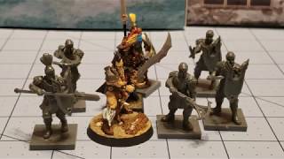 Mantic Kings of War Vanguard Basilean MenAtArms unboxed and built [upl. by Palmira]