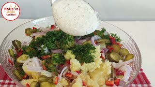 PATATES SALATASINI BİR DE BÖYLE DENEYİN ALMAN USULÜ PATATES SALATASI TARİFİ [upl. by Gipson733]