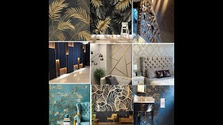 DIY Wallpaper Design For Wall 🧱 2022  Bedroom Wallpaper Ideas 💡 homedecor home interiordesign [upl. by Beatrisa]