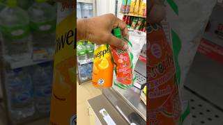 Orange soda with melon jelly in 7eleven thailand asmr howto foryou restock cocktail shorts [upl. by Asillem52]