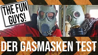 Der Gasmasken Test  eine Gasmaske aufsetzen und atmen Wie haben wir das wahrgenommen [upl. by Yerhcaz]