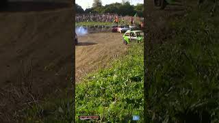 short Bank Pusher Bangers 101021 Stanstedraceway BangerRacingracing racingcrash [upl. by Alguire161]