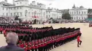 Trooping the Colour 2007  March Past by Foot Guards [upl. by Etyak]