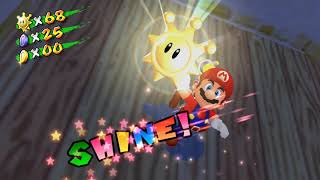 Super Mario Sunshine  All 17 Delfino Plaza Shines  Star  HD [upl. by Aicilehp821]