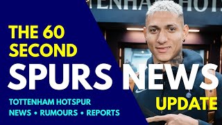 THE 60 SECOND SPURS NEWS UPDATE Johan Lange on Transfers Richarlison and Lankshear Nominated [upl. by Ynhoj]