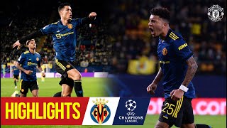 Ronaldo amp Sancho score as Reds net crucial win  Villarreal 02 Manchester United  Champions League [upl. by Frankhouse935]