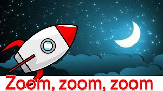 Zoom zoom zoom  Nursery Rhymes Song with Lyrics [upl. by Odelet]