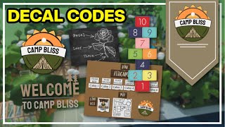 Summer Camp DECAL CODES  Bloxburg [upl. by Colston904]