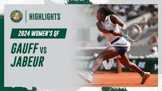 Gauff vs Jabeur Quarterfinal Highlights  RolandGarros 2024 [upl. by Claudy]