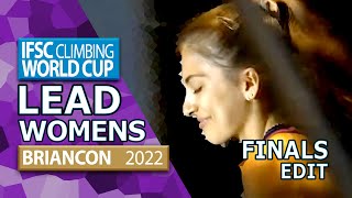 Lead Finals  Briancon  Womens  2022  IFSC World Cup [upl. by Gunter142]