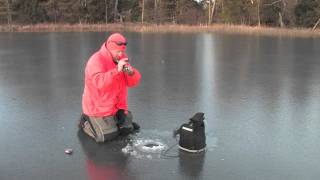 First Ice in Central Wisconsin Brought to you by The Reel Shot amp MrBluegill [upl. by Iluj879]