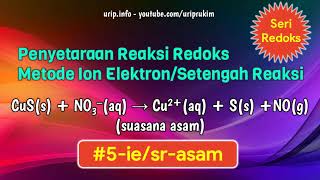 Metode IESR Penyetaraan 5 CuS  NO3 → Cu2  S NO [upl. by Neetsirk]