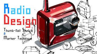 Radio design sketch amp marker [upl. by Tabina]