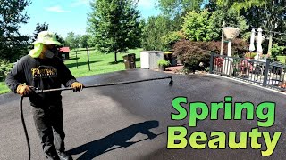 Professional Driveway Sealcoating  Spring Beauty [upl. by Ordnael]