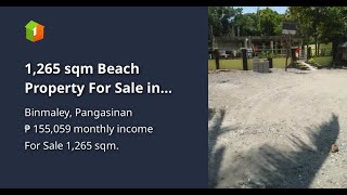 1265 sqm Beach Property For Sale in Binmaley Pangasinan [upl. by Ttegdirb]