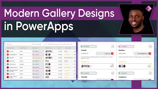 Modern PowerApps Gallery UI Design Tutorial  Beginner to Advanced [upl. by Revkah]