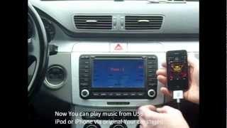 USB and iPod interface for VW from DENSIONwmv [upl. by Siddra882]