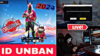 FREE FIRE ID UNBAN 2024  HOW TO UNBAN FREE FIRE ACCOUNT FREE FIRE SUSPENDED ACCOUNT RECOVERY [upl. by Kilk175]