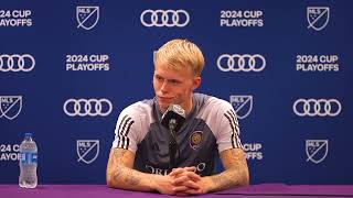 Dagur Dan Thórhallsson  PostMatch Comments  Orlando City SC vs Charlotte FC MLS Cup Playoffs [upl. by Peadar]