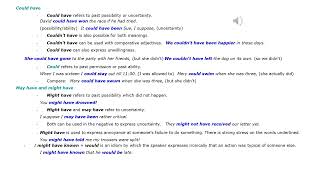Advanced grammar  Modals past Explanations [upl. by Soph766]
