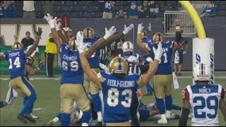 BEST CFL FOOTBALL MIRACLE COMEBACK EVER WITH 140 LEFT [upl. by Acimehs230]