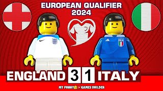 England vs Italy 31  Euro 2024 Qual  All Goals amp Highlights Lego Football  Inghilterra Italia [upl. by Verne]