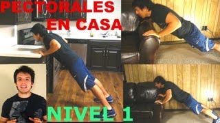 Entrenamiento Para Pectorales En Casa  NIVEL 1 [upl. by Nawj]