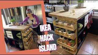 IKEA KALLAX Kitchen Island Hack  Create an Extra Storage on a Budget [upl. by Annaitsirk]